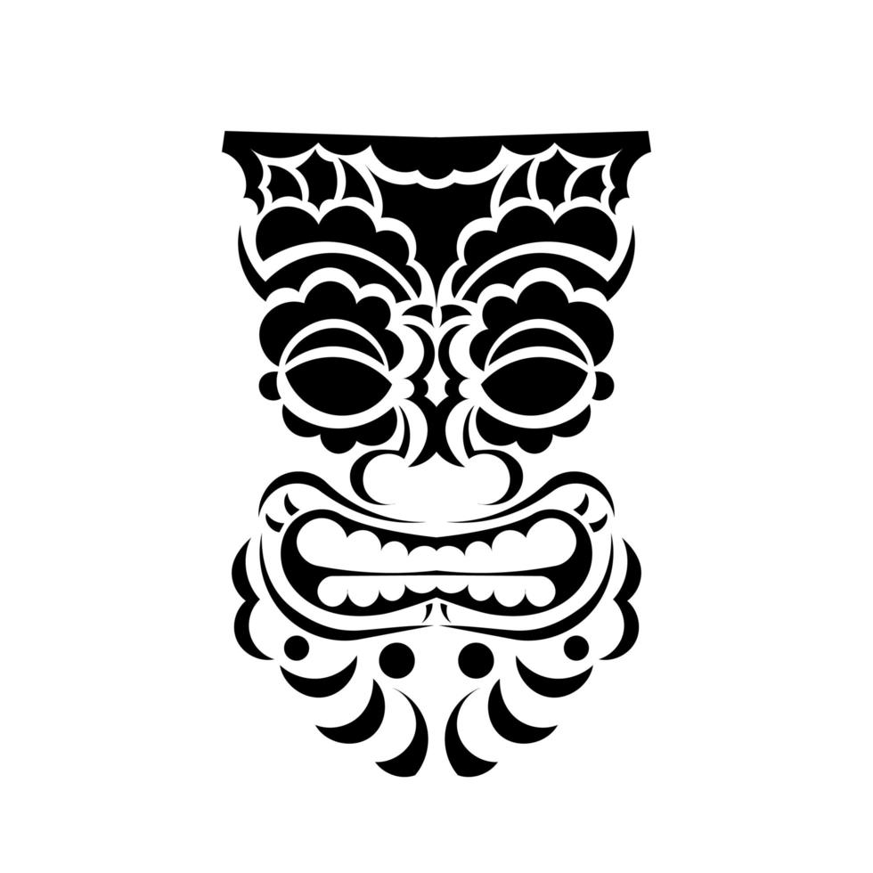 masque tribal guerrier. bon pour les imprimés, les tatouages et les t-shirts. isolé. vecteur