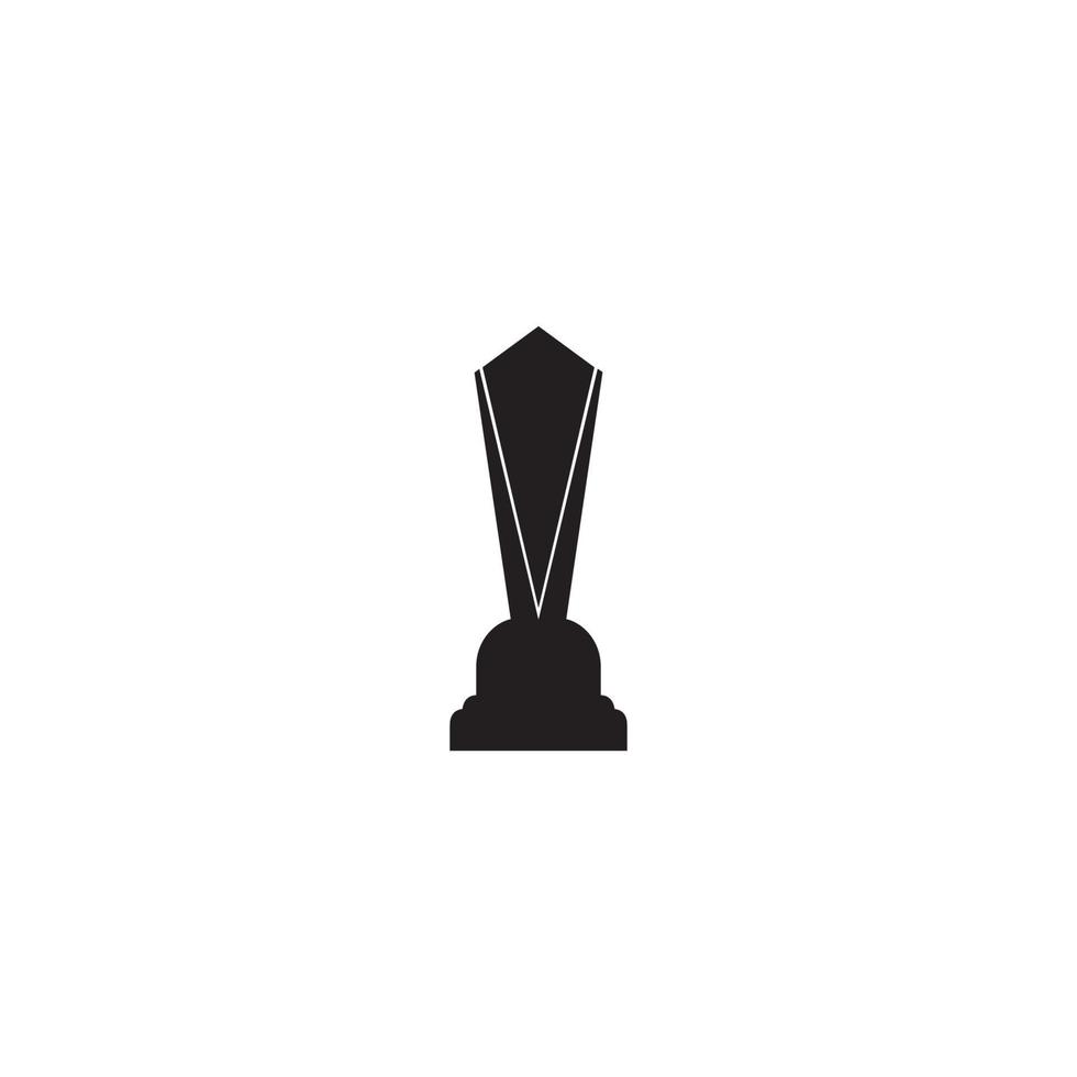 icône du logo vectoriel du trophée. icône du logo du trophée des champions pour le modèle de logo du prix du gagnant