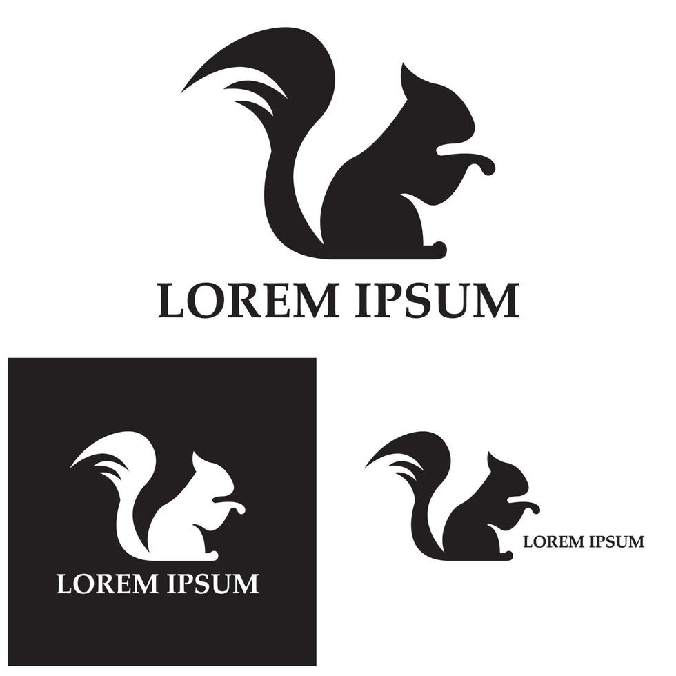 écureuil symbole illustration vecteur icône fond