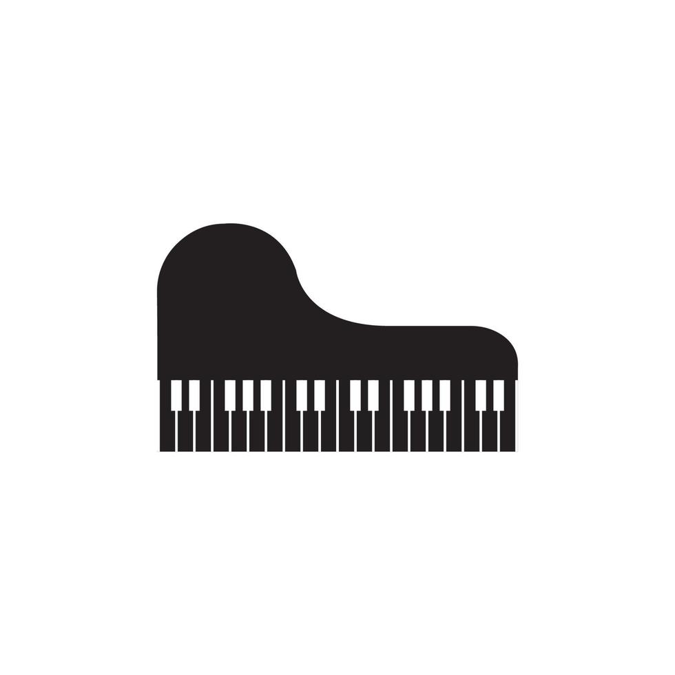 modèle d'illustration vectorielle d'icône de piano vecteur