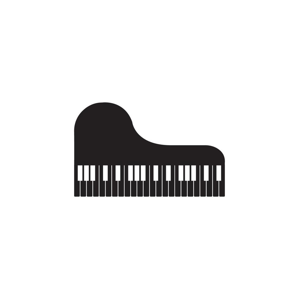 modèle d'illustration vectorielle d'icône de piano vecteur