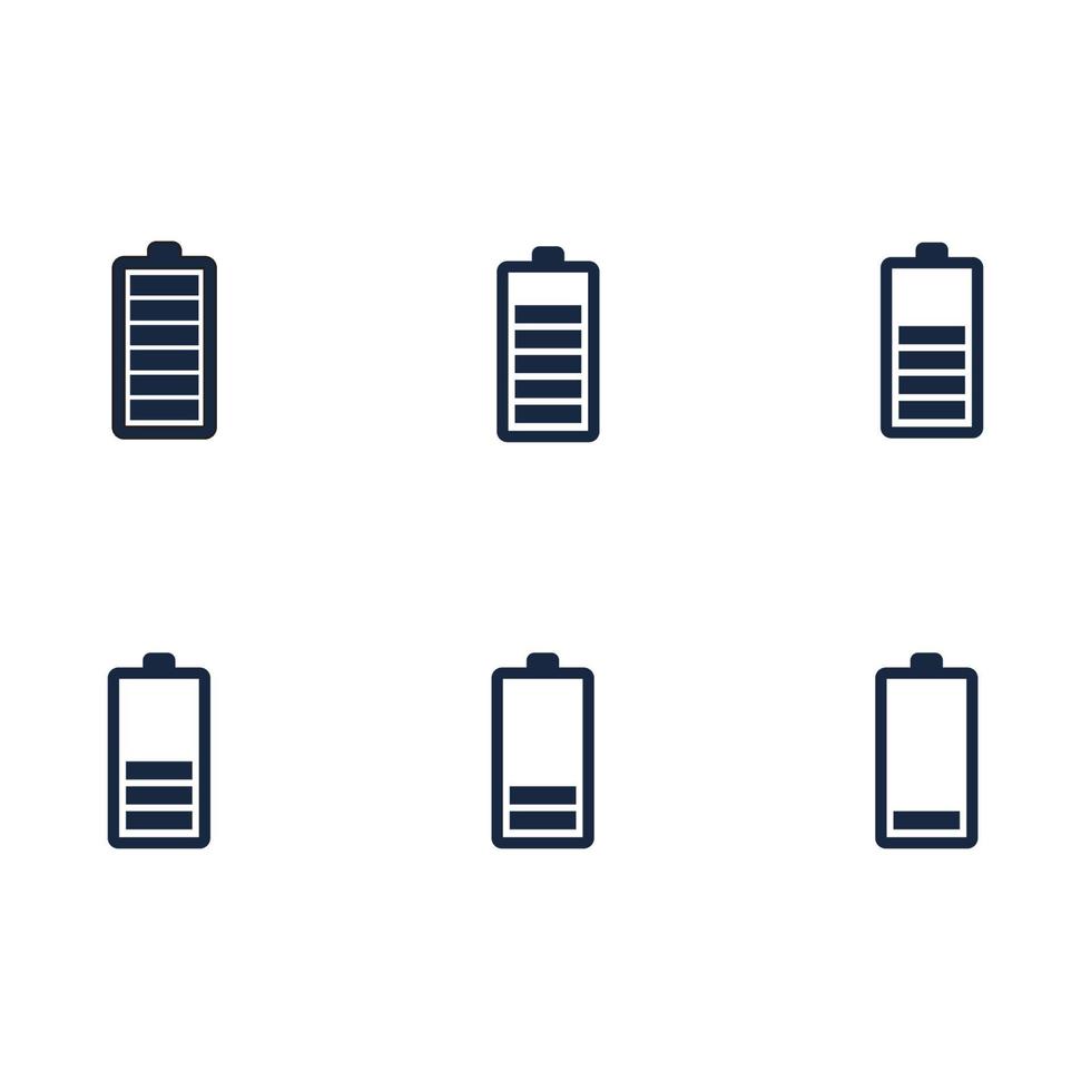 modèle de conception d'illustration vectorielle d'icône de logo de batterie d'alimentation. icône de vecteur de charge de batterie. alimentation de batterie et logo d'éclair éclair