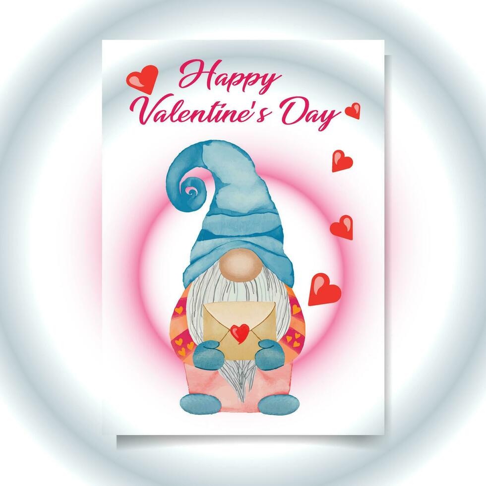 clipart de génome de la saint-valentin avec conception de modèle de vecteur de carte de saint valentin