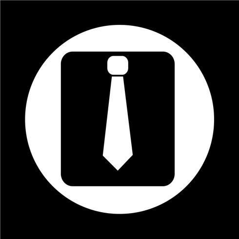 icône de cravate vecteur
