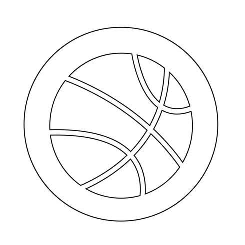 icône de basket vecteur