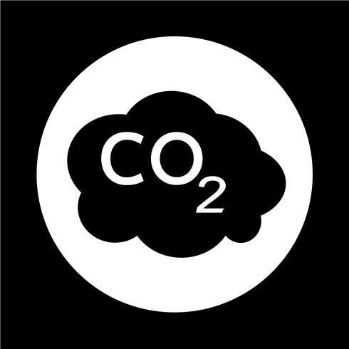 Icône CO2 vecteur