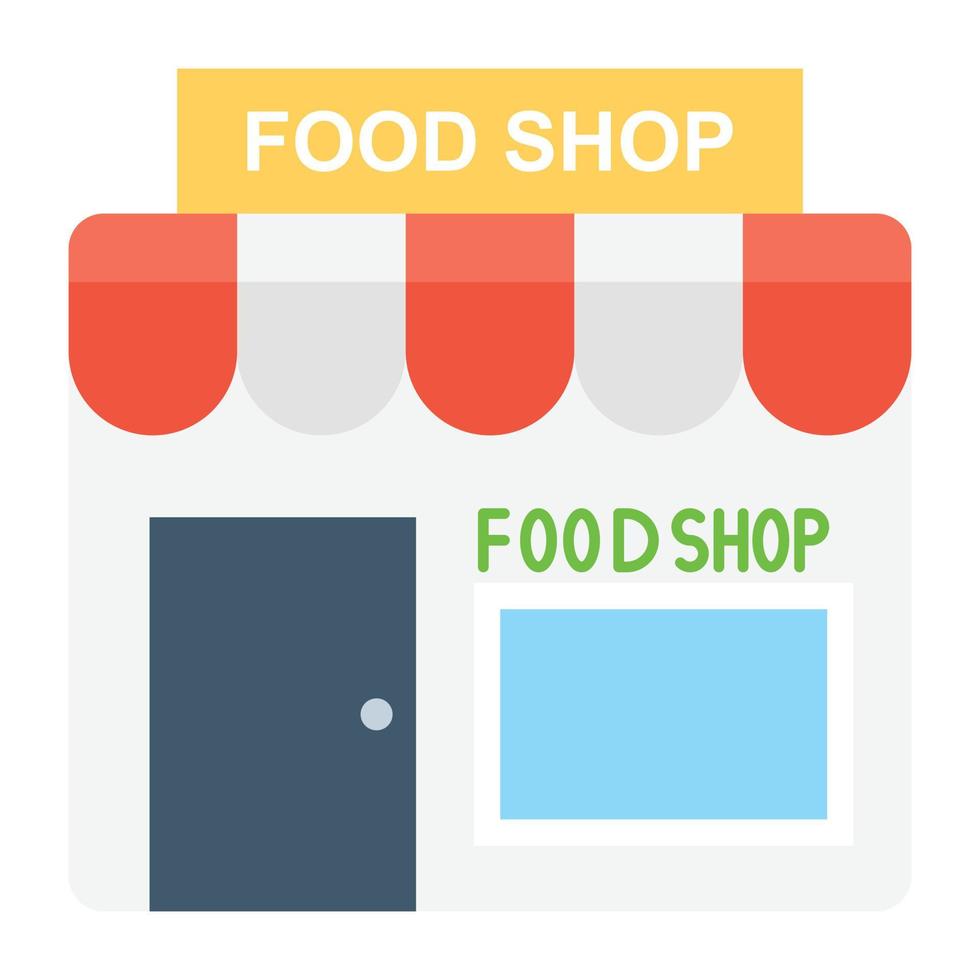 concepts de magasin d'alimentation vecteur