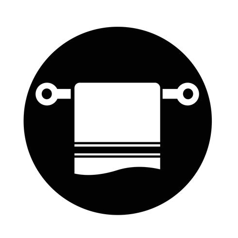 icône de serviette vecteur