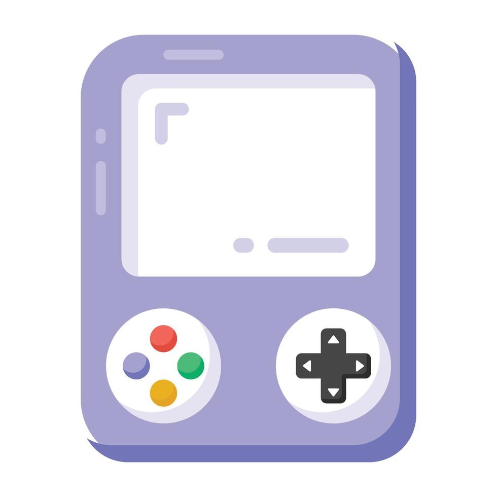 gadget à main, icône modifiable du jeu portable du jeu vecteur