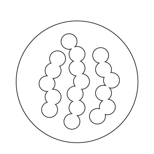 icône de virus bactérien vecteur