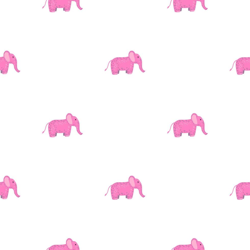 modèle sans couture mignon d'éléphant. fond avec jouet pour enfants. vecteur