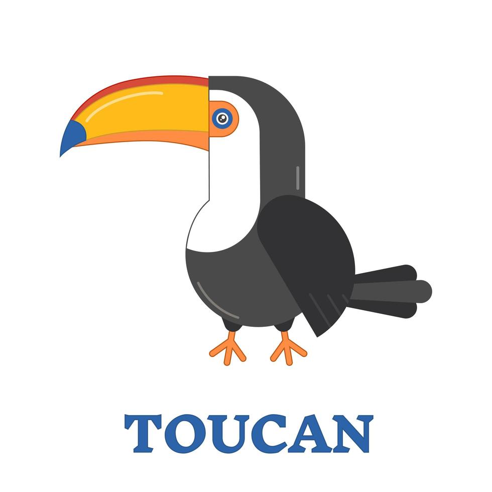 icône oiseau toucan vecteur