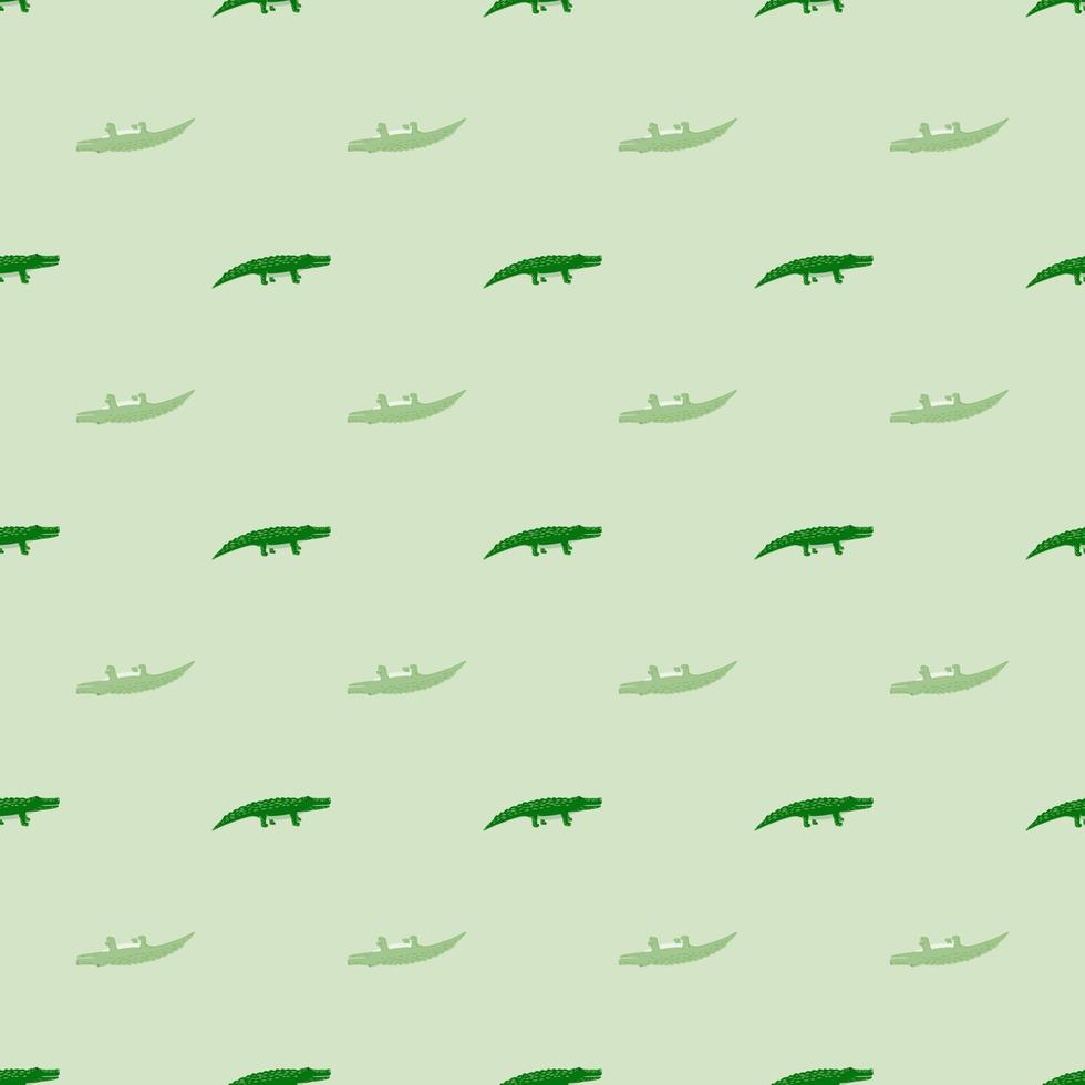 motif sans couture de crocodiles mignons. fond d'animaux drôles. vecteur