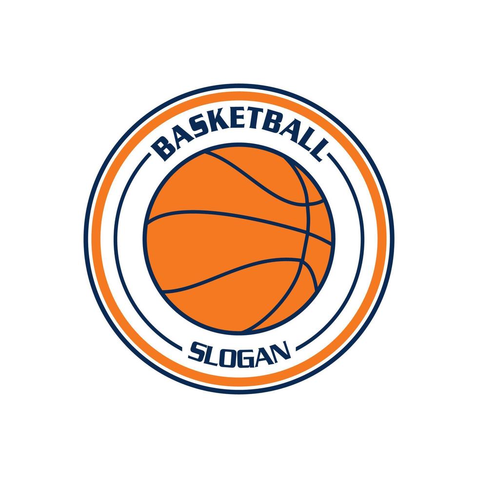 logo de basket-ball, vecteur de logo de sport