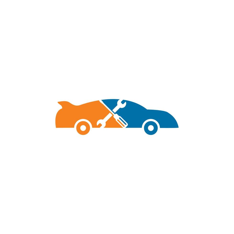 logo de service automobile, logo de réparation automobile vecteur