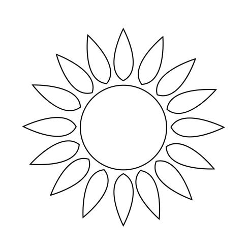 sun iconSign of vecteur