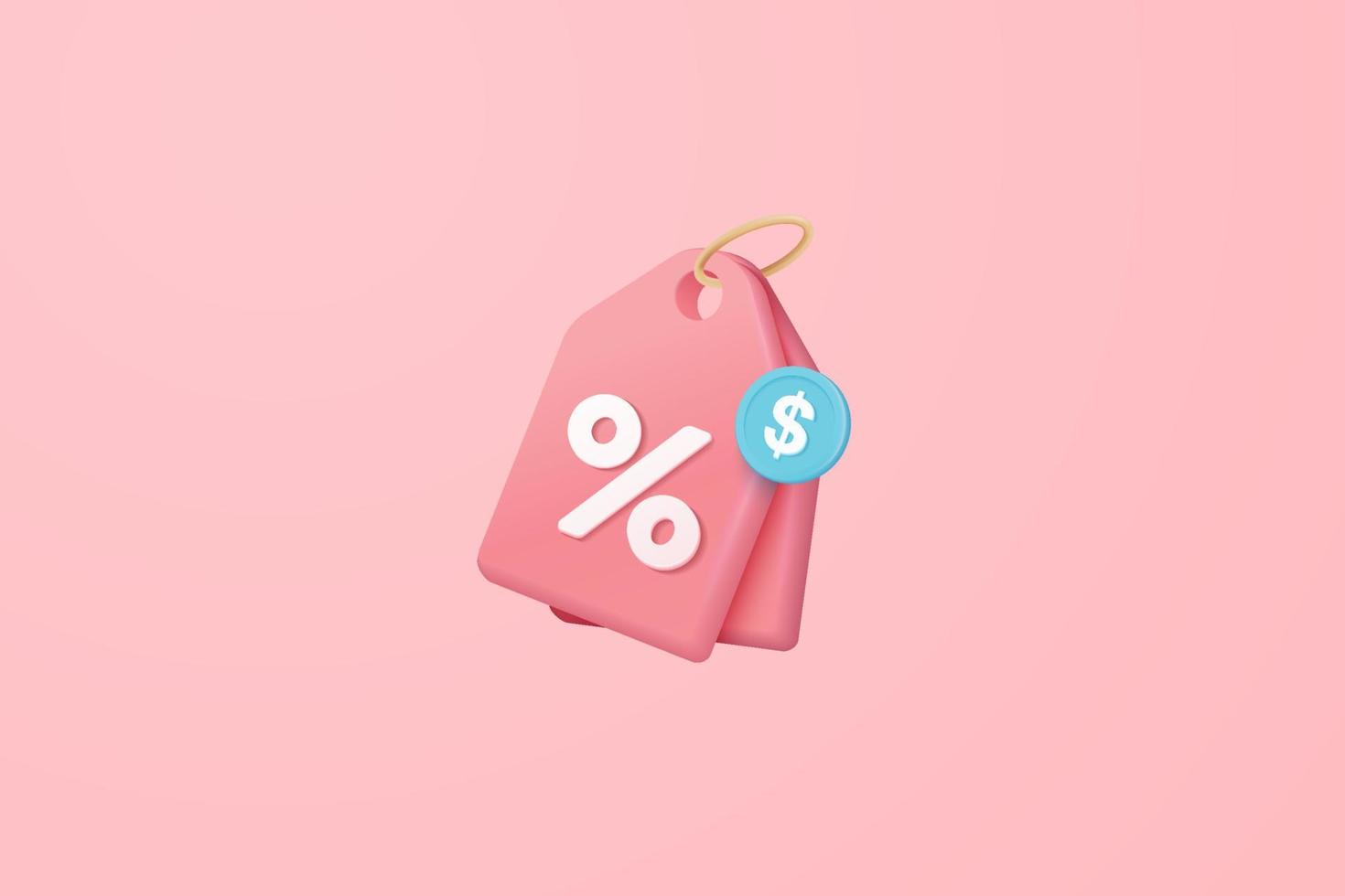 Colis Surprise Boîte Ouverte Prix De L'étiquette Avec Pourcentage De Remise  Flottant Sur Fond Violet Shopping Concept En Ligne Offre Coupon Promotion  Spéciale Vente Bannière Illustration De Rendu 3d