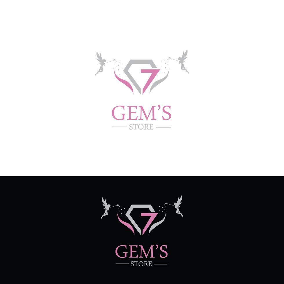 Création de logo de bijoux vecteur