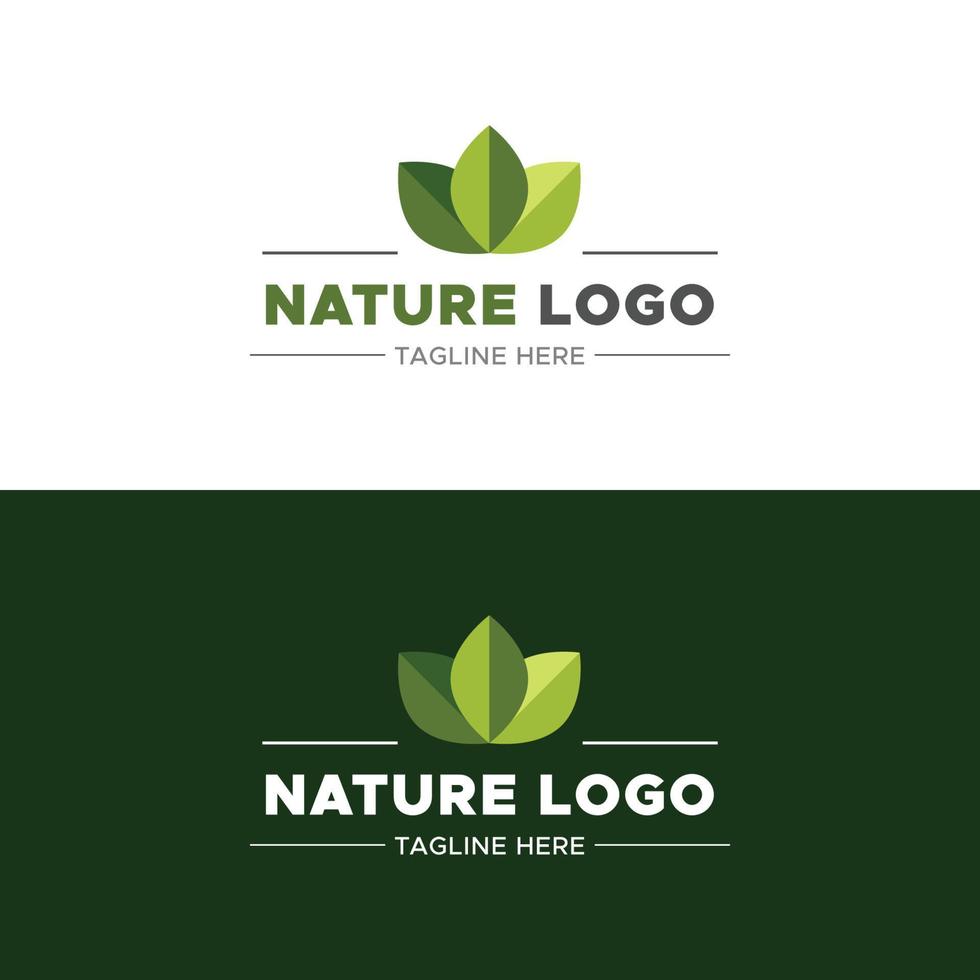 logo de la nature créative vecteur