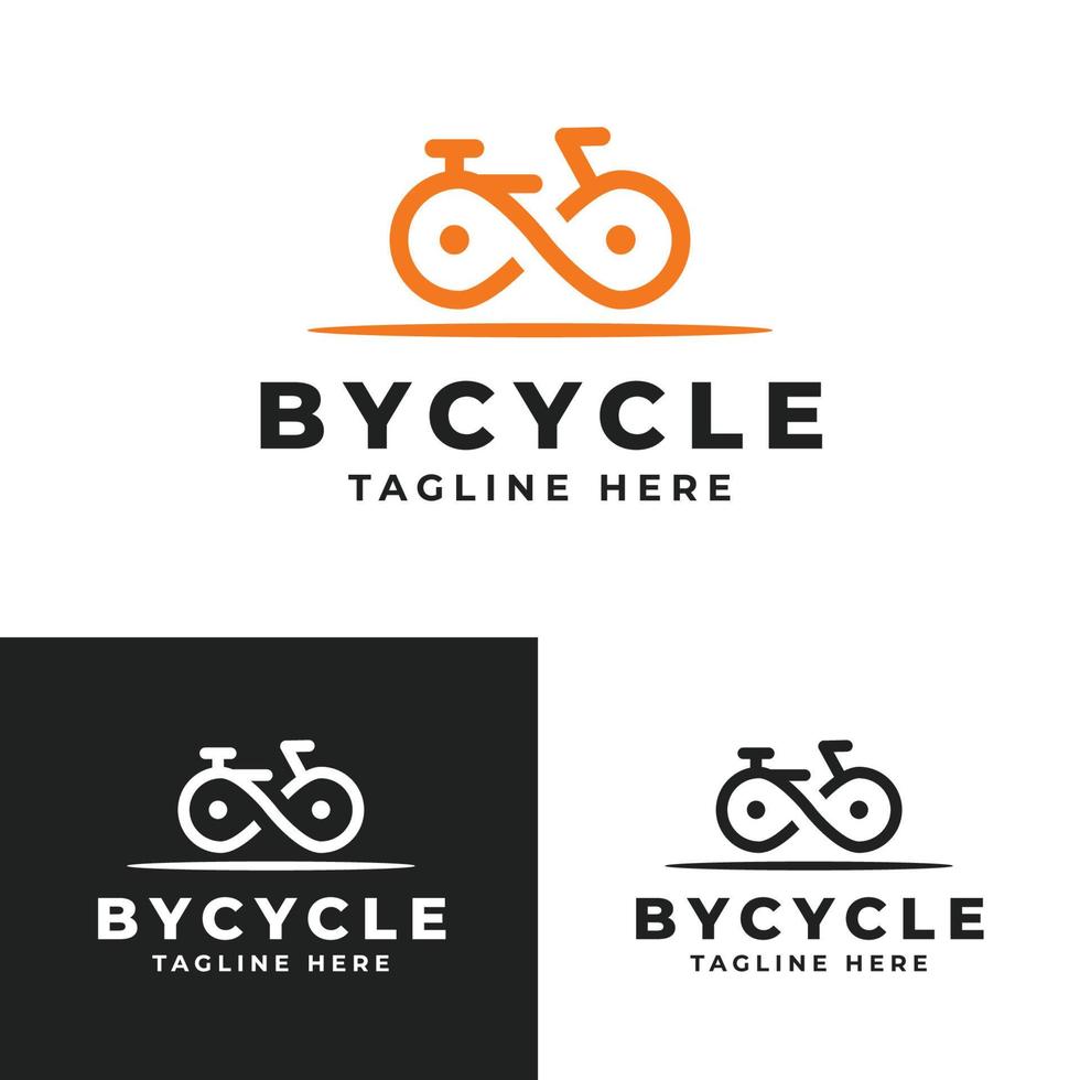 logo de vélo minimaliste vecteur
