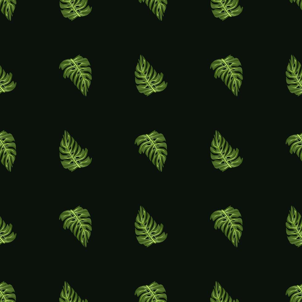 modèle sans couture de feuille de monstera avec imprimé tropical dessiné à la main. fond de nature moderne. illustration vectorielle pour textile saisonnier. vecteur