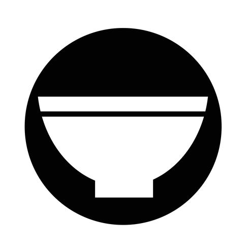icône de bol vecteur