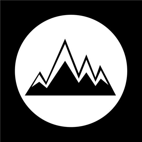 icône de montagne vecteur