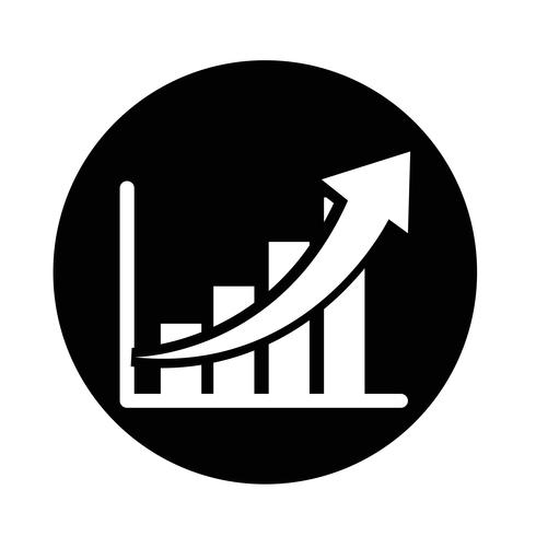 icône graphique de diagramme vecteur