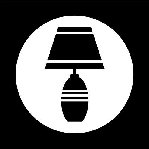 icône de la lampe domestique vecteur