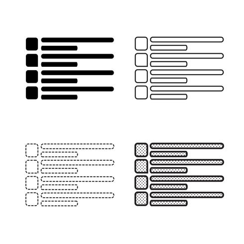 Vecteur d&#39;icônes de menu