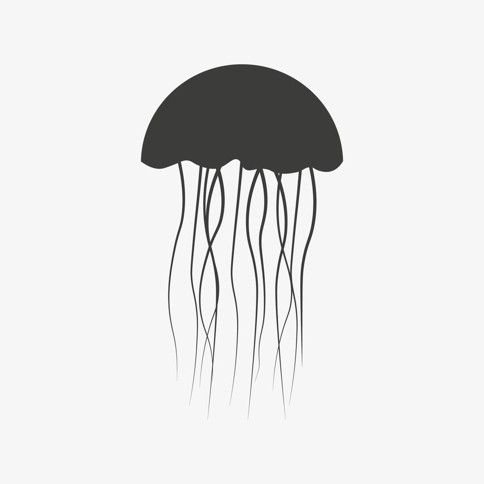vecteur d'icône de méduse. illustration de la méduse