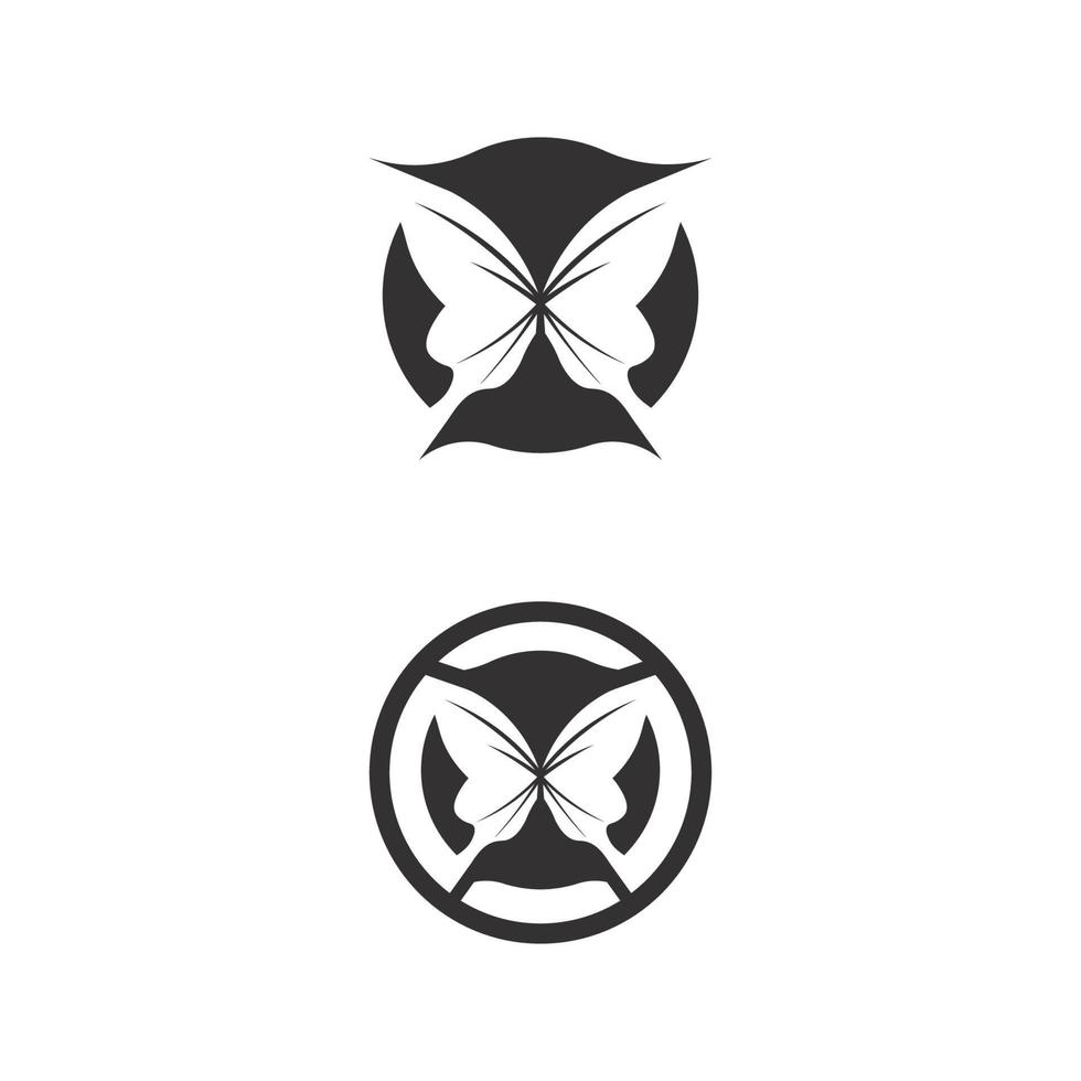 papillon et beauté icône conceptuelle simple et colorée. logo. illustration vectorielle vecteur