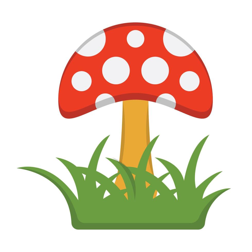 icône de vecteur de champignon qui peut facilement modifier ou éditer