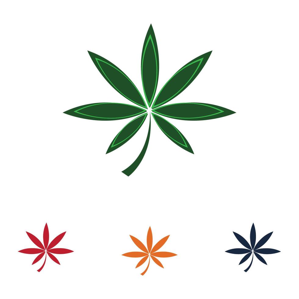 création de logo de cannabis vecteur