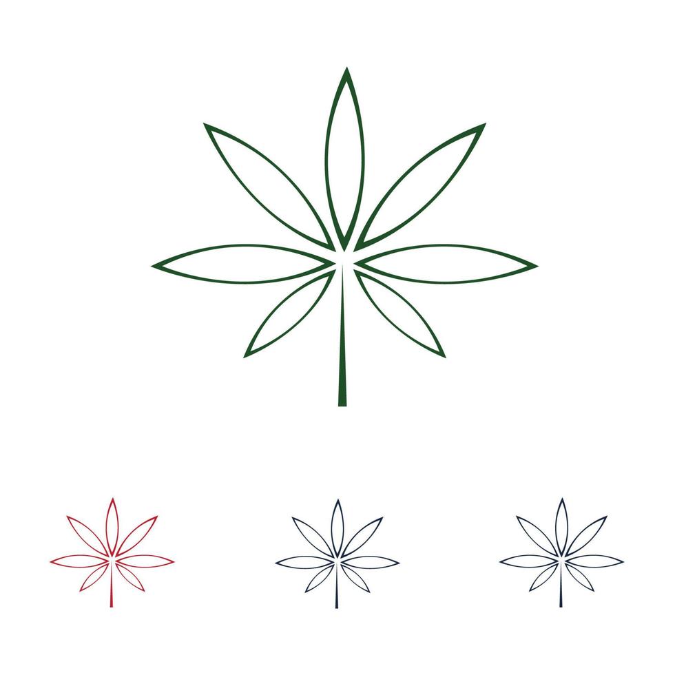 création de logo de cannabis vecteur