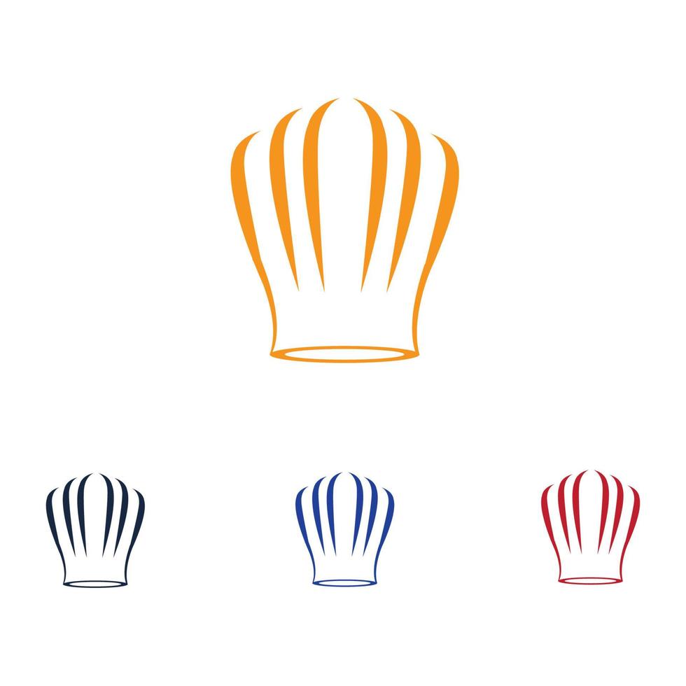 logo de chapeaux de chef vecteur