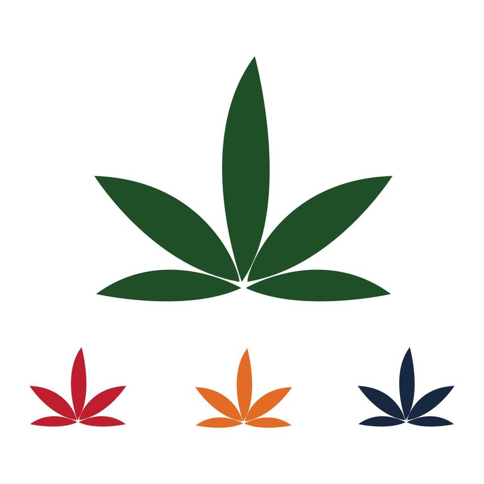 création de logo de cannabis vecteur