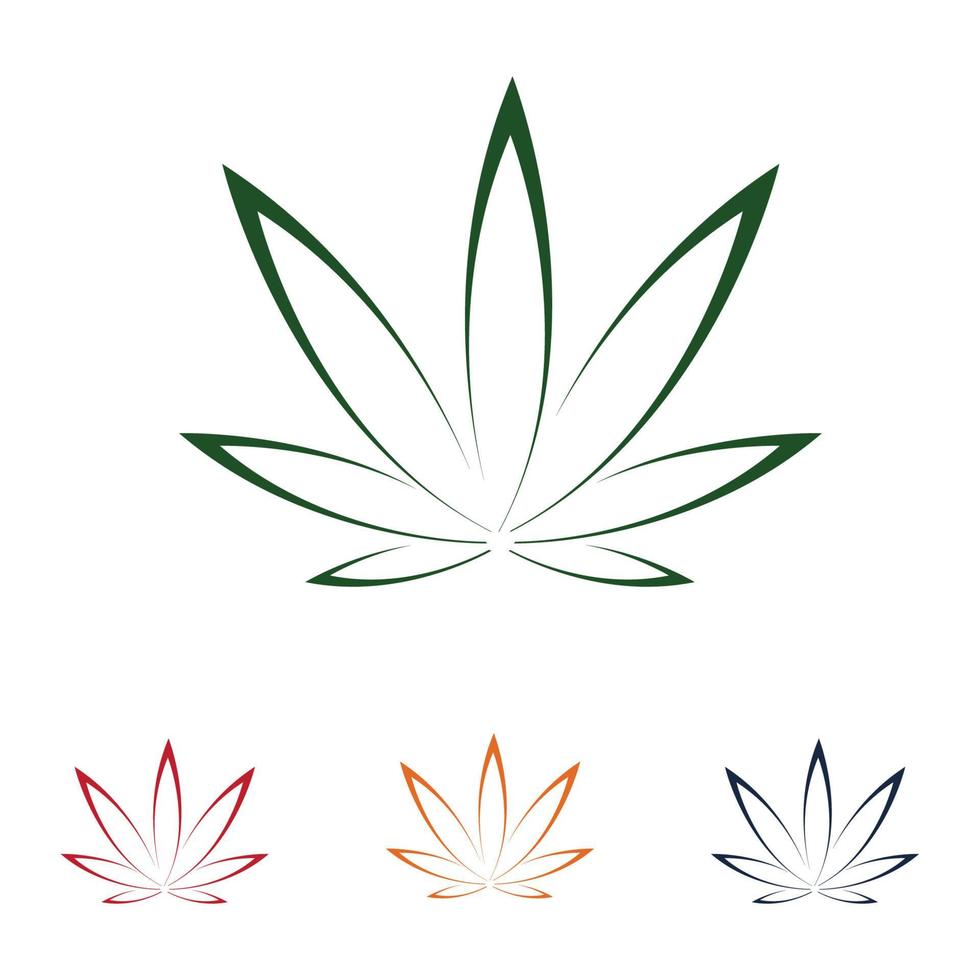 création de logo de cannabis vecteur