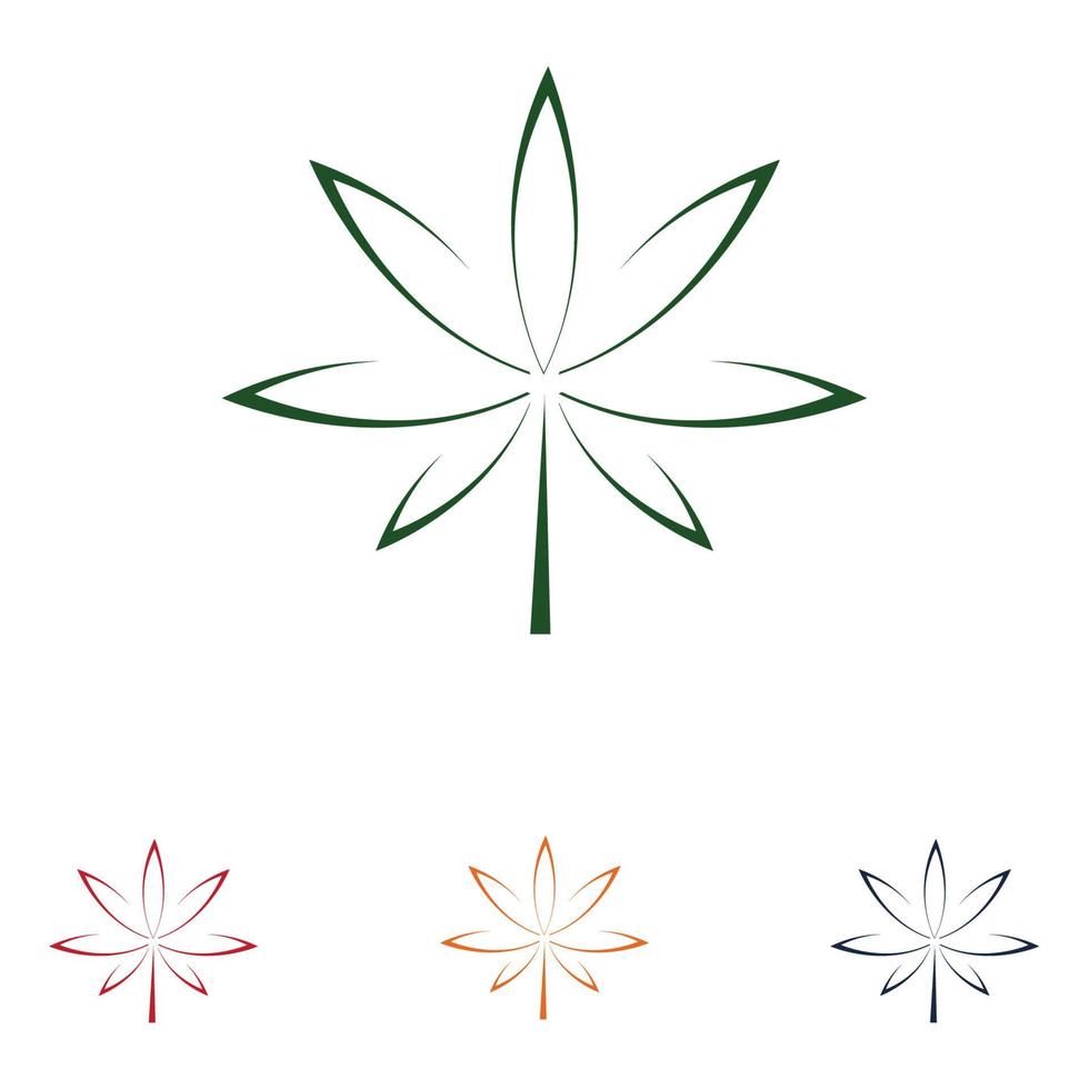 création de logo de cannabis vecteur