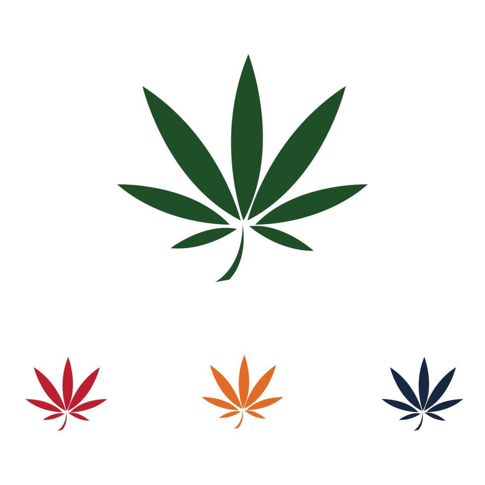 création de logo de cannabis vecteur