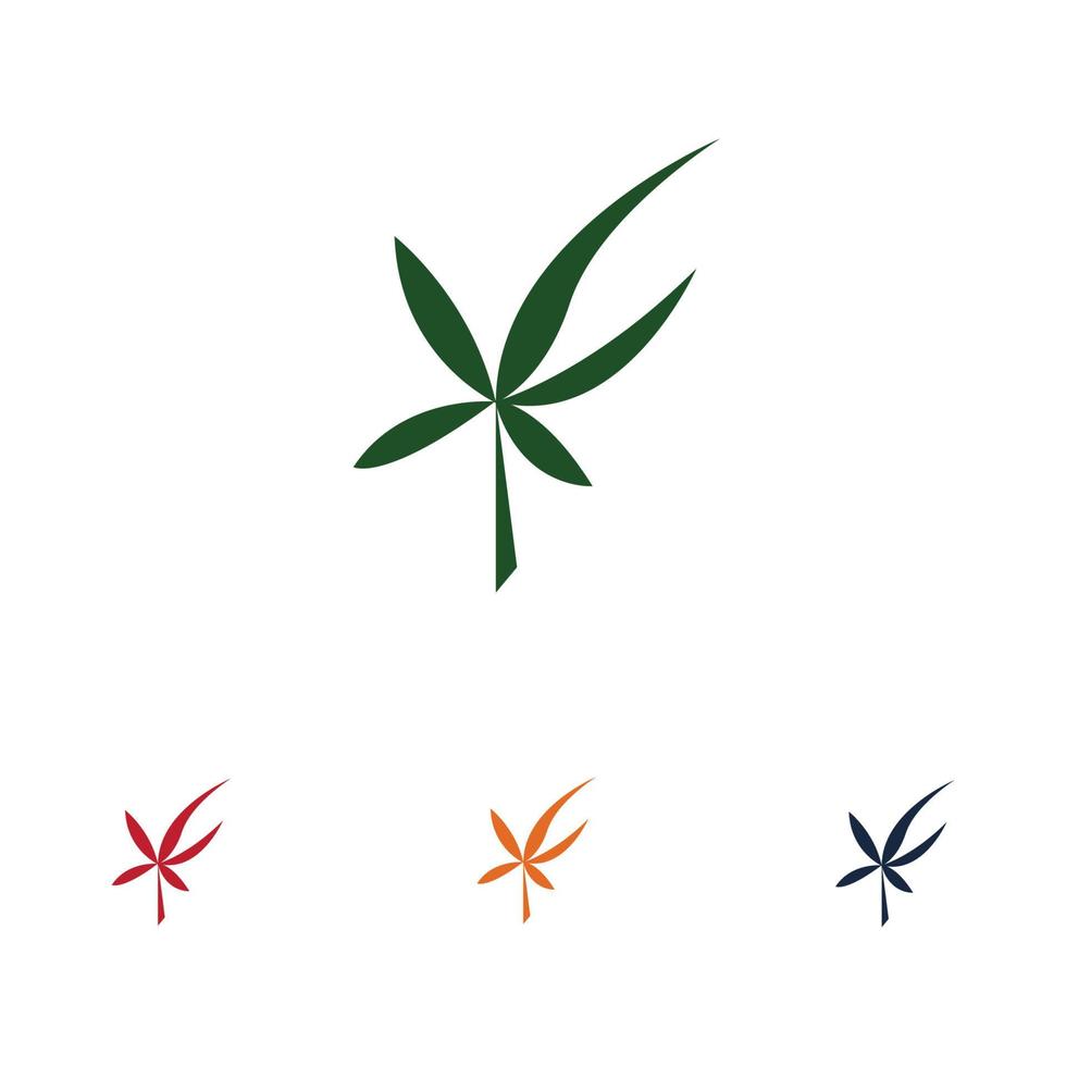 création de logo de cannabis vecteur