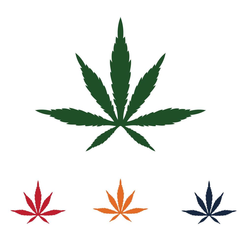 création de logo de cannabis vecteur