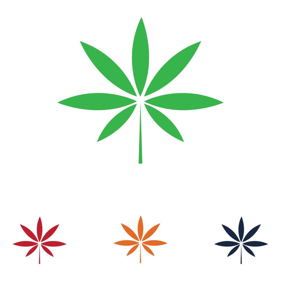 création de logo de cannabis vecteur