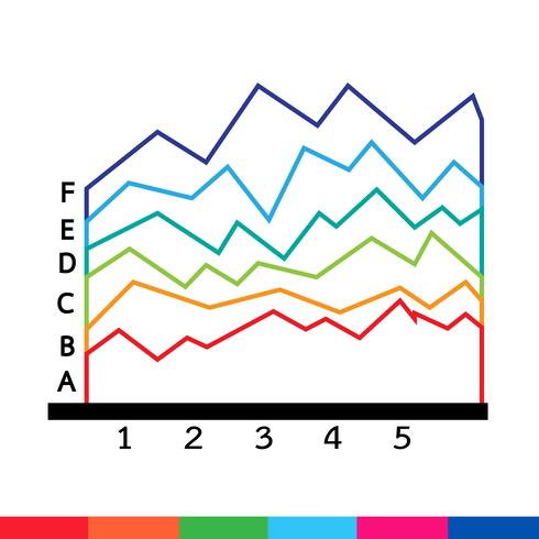 Icône de graphique de données commerciales vecteur