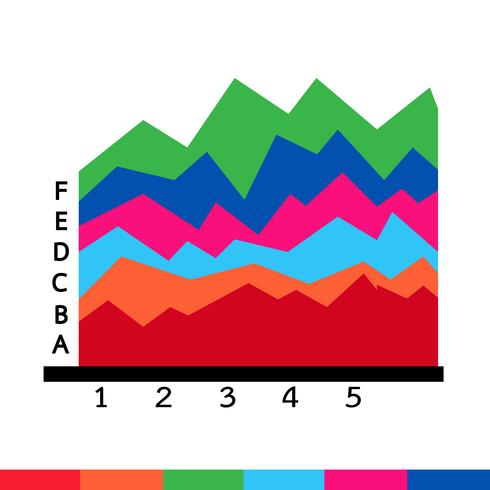 Icône de graphique de données commerciales vecteur
