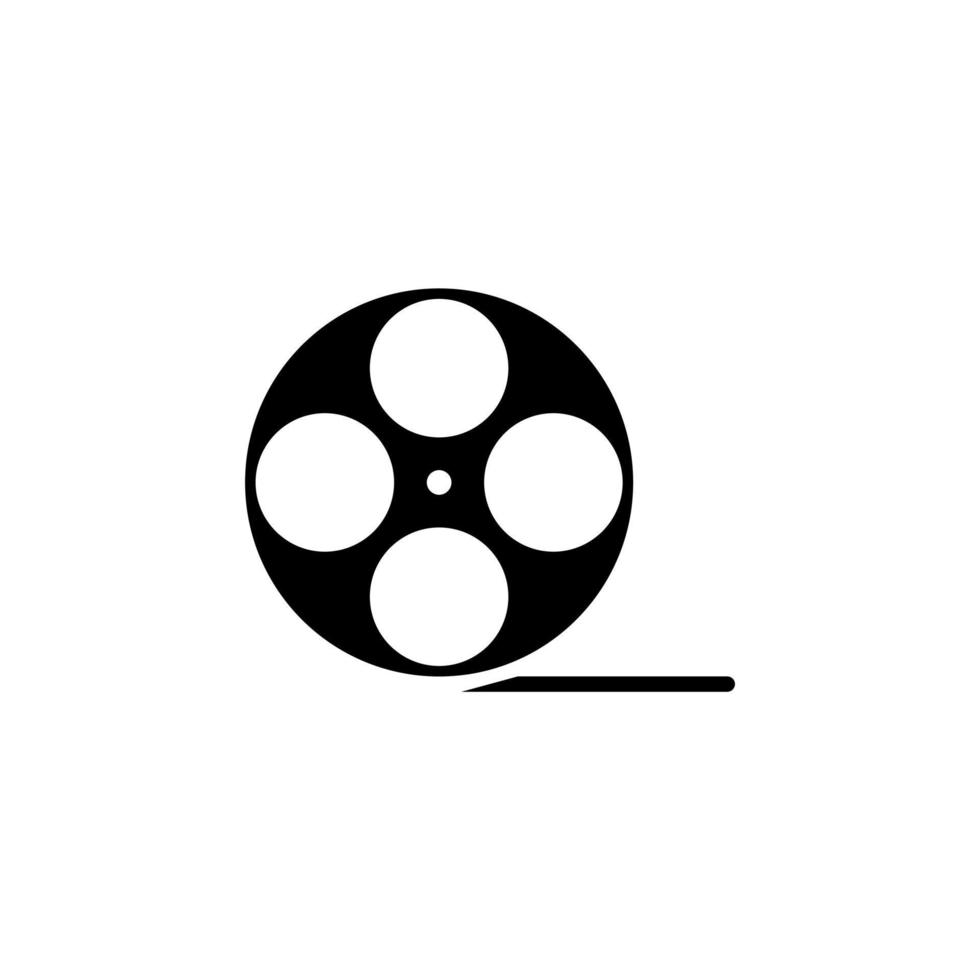 vidéo, jeu, film, lecteur, modèle de logo d'illustration vectorielle d'icône solide de film. adapté à de nombreuses fins. vecteur