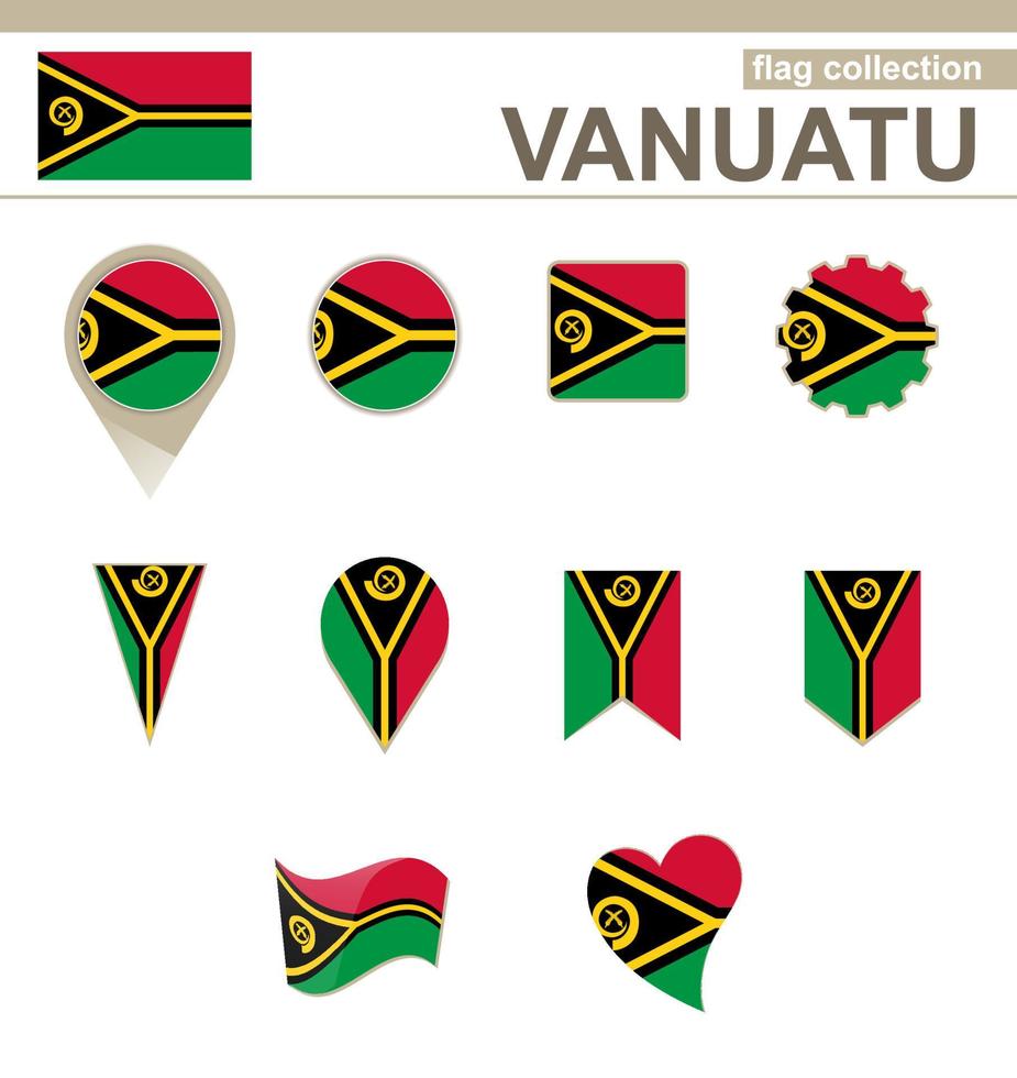 drapeau vanuatu vecteur