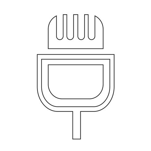 Signe de l&#39;icône du microphone vecteur