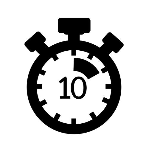 Signe de l&#39;icône du chronomètre vecteur
