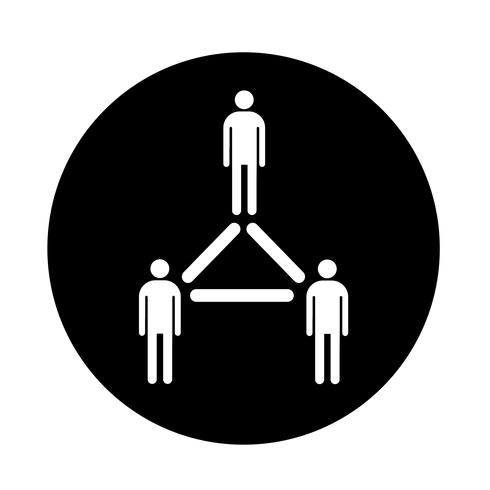 icône de réseau de personnes vecteur